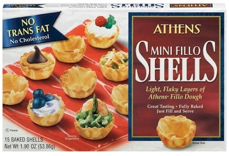 CRACKERS athens mini filo shells